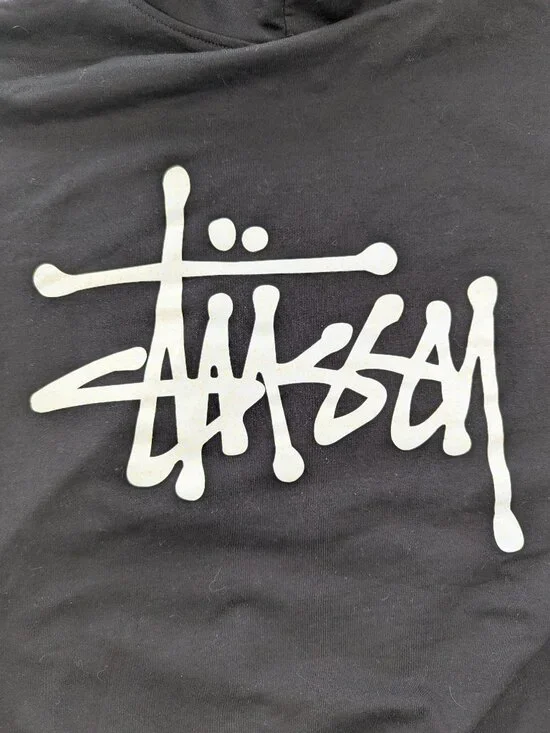 Stussy Basic Black Hoodie Pullover - Picture 12 of 12
